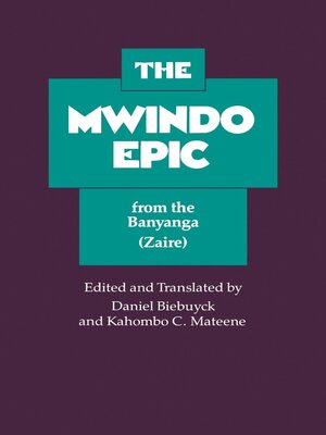 cover image of The Mwindo Epic from the Banyanga